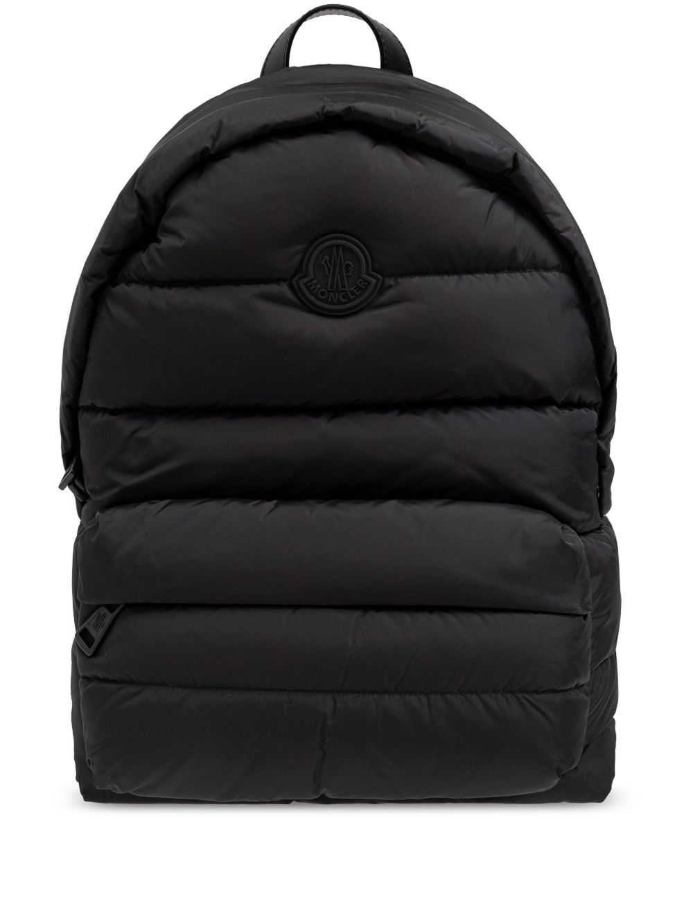 Moncler logo双肩包 - 黑色