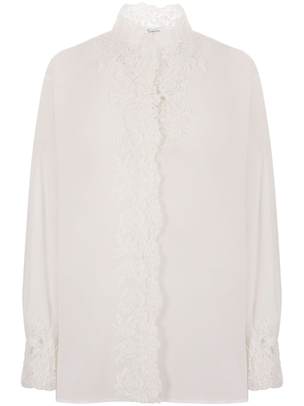 Ermanno Scervino 蕾丝边饰衬衫 - 中性色
