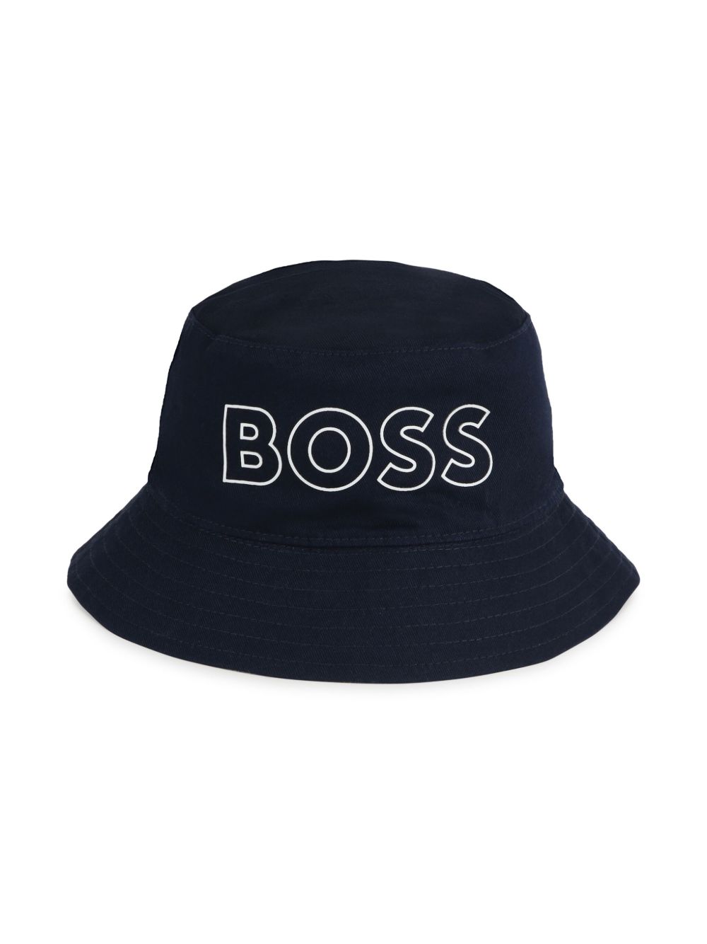 BOSS Kidswear logo印花双面帽 - 蓝色