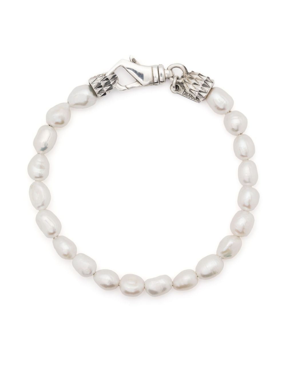 Emanuele Bicocchi Baroque-pearl sterling-silver bracelet - 银色