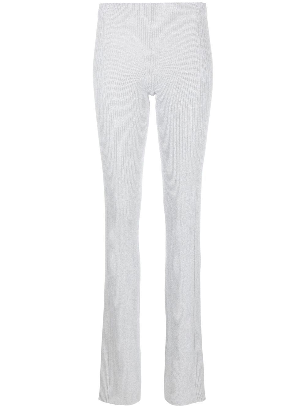 Dion Lee 罗纹针织套穿式长裤 - 灰色