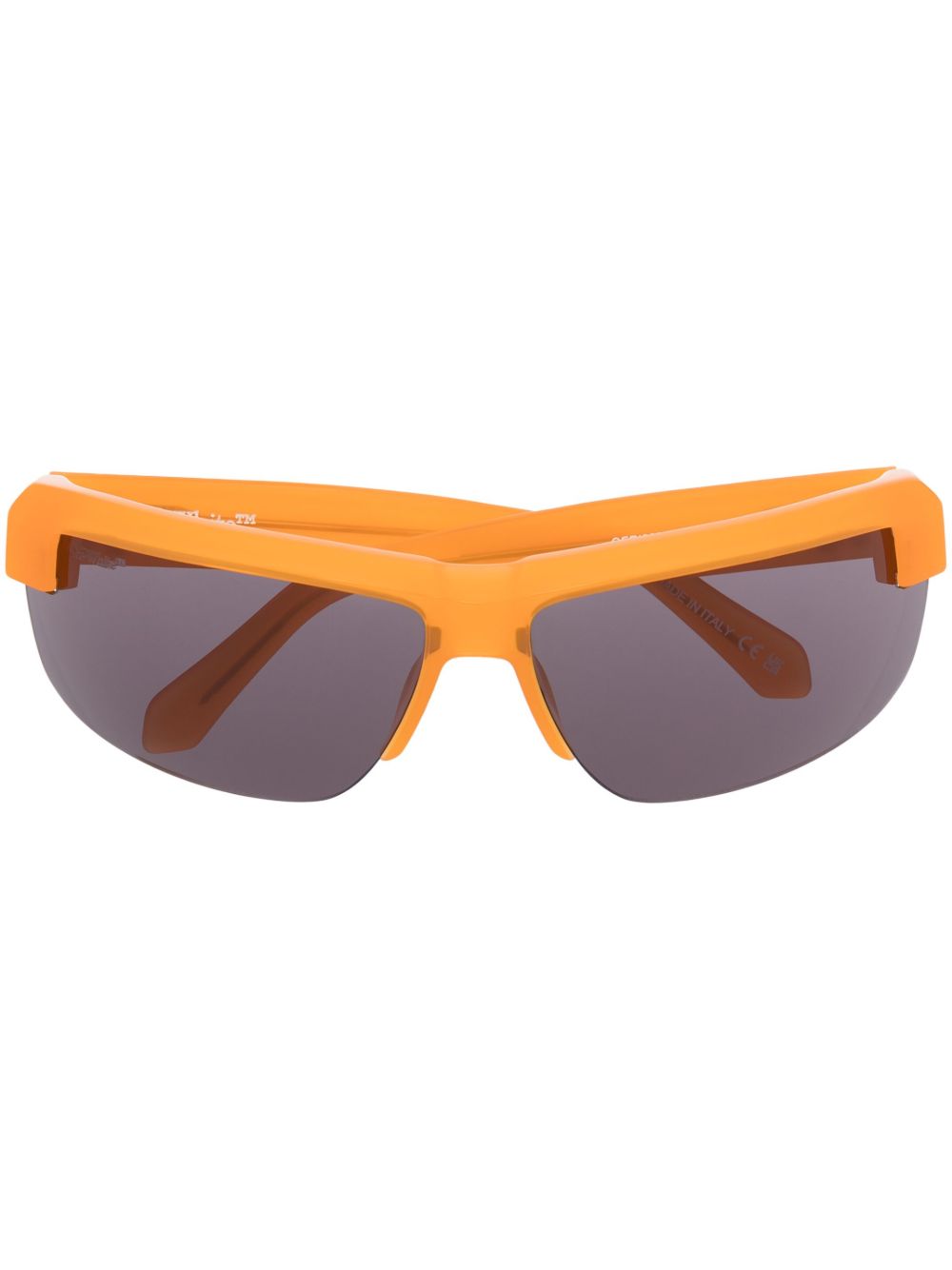 Off-White Eyewear Toledo 长方形镜框太阳眼镜 - 橘色
