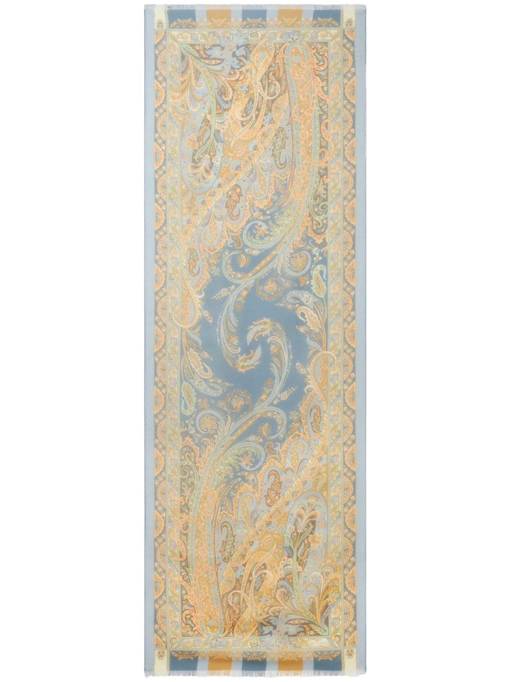 ETRO 佩斯理印花真丝围巾 - 中性色
