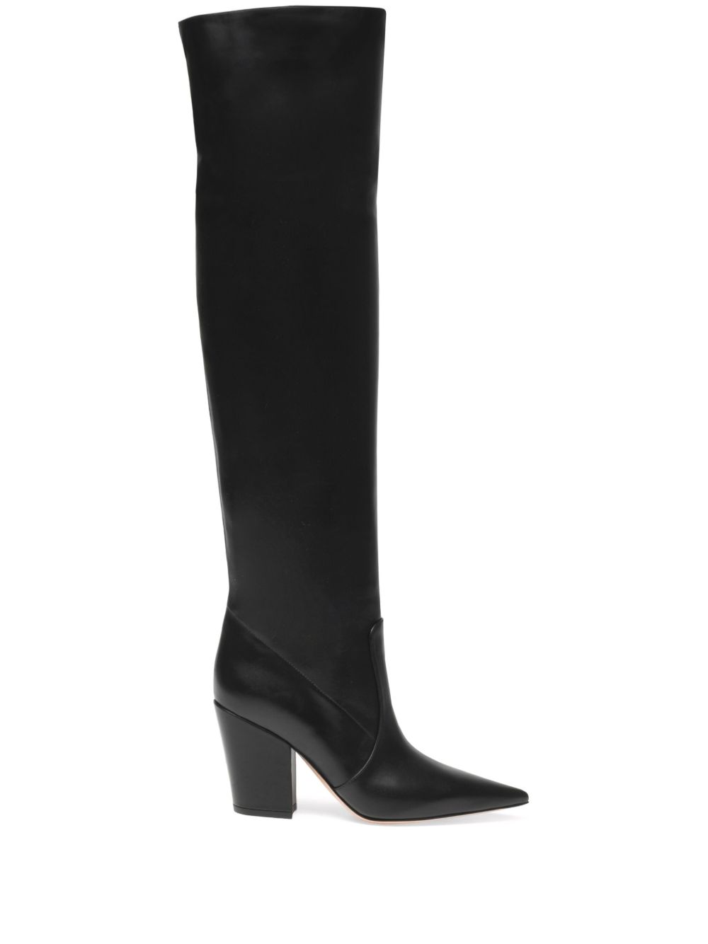 Gianvito Rossi Keinna 高跟靴（8.5厘米） - 黑色