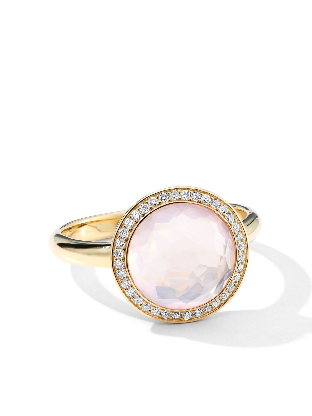 IPPOLITA Lollipop® 18K黄金钻石石英迷你戒指 - 金色