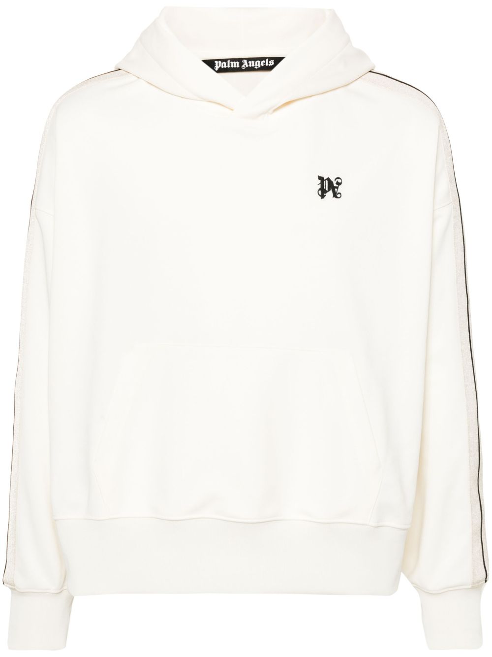 Palm Angels 经典logo刺绣运动连帽衫 - 白色