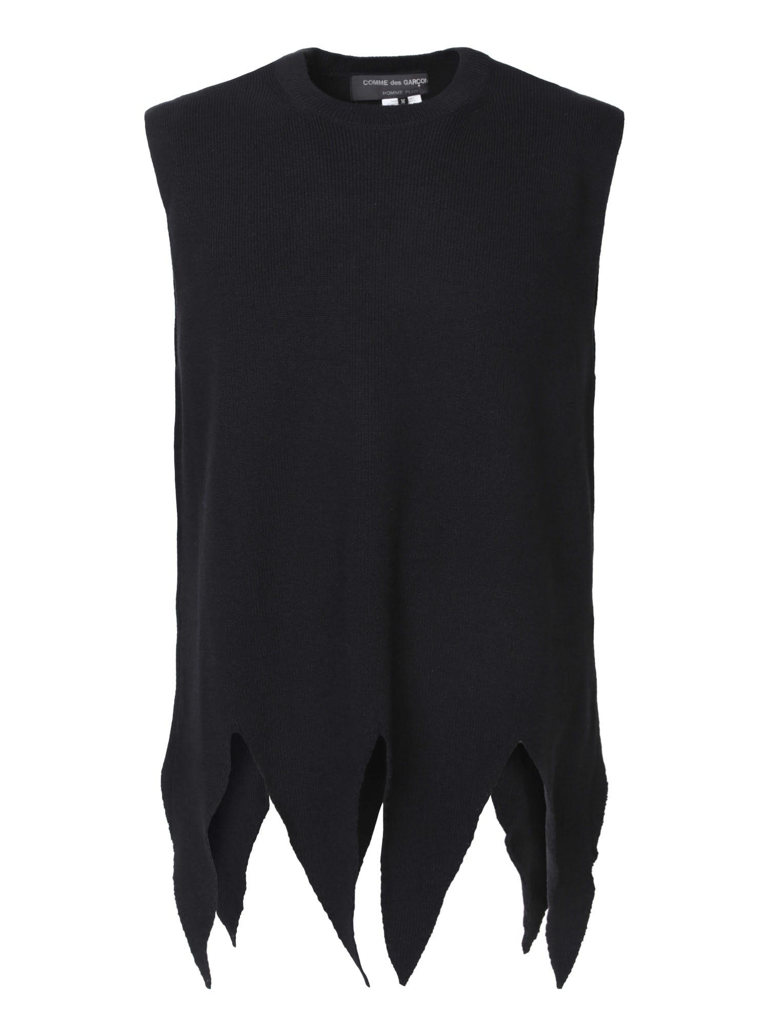 Comme Des Garçons Homme Plus 不对称下摆黑色背心