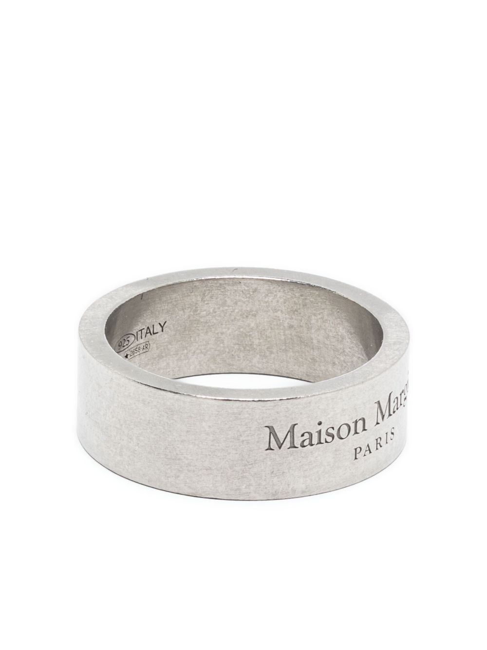 Maison Margiela logo雕刻戒指 - 银色