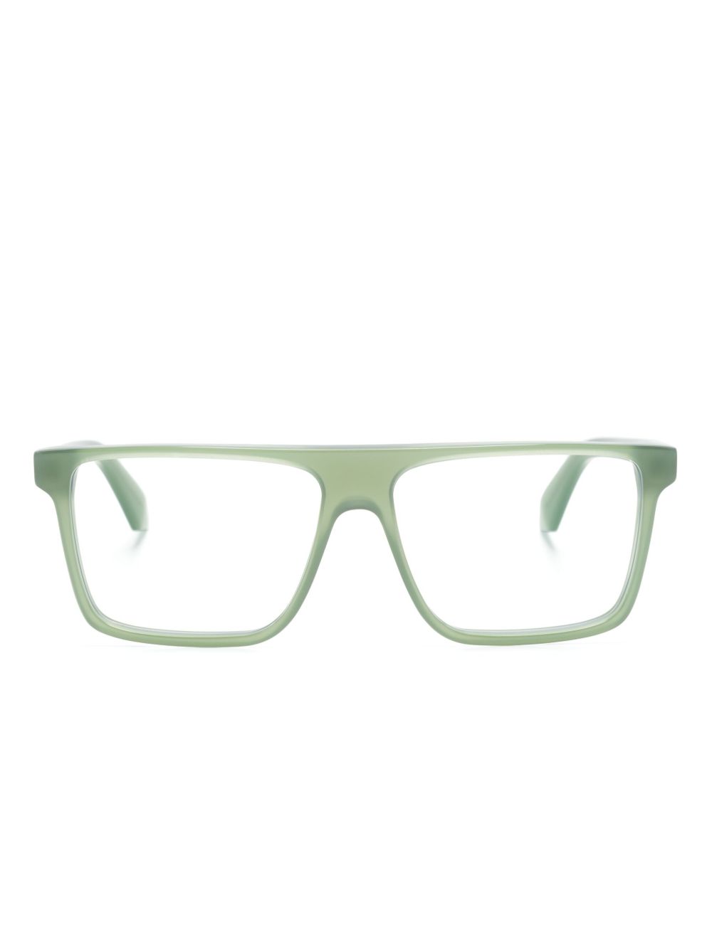 Off-White Eyewear 方框眼镜 - 绿色