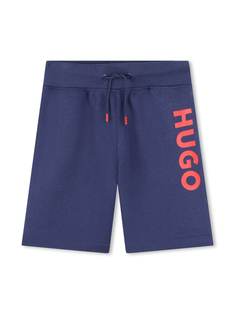 HUGO KIDS logo印花运动短裤 - 蓝色