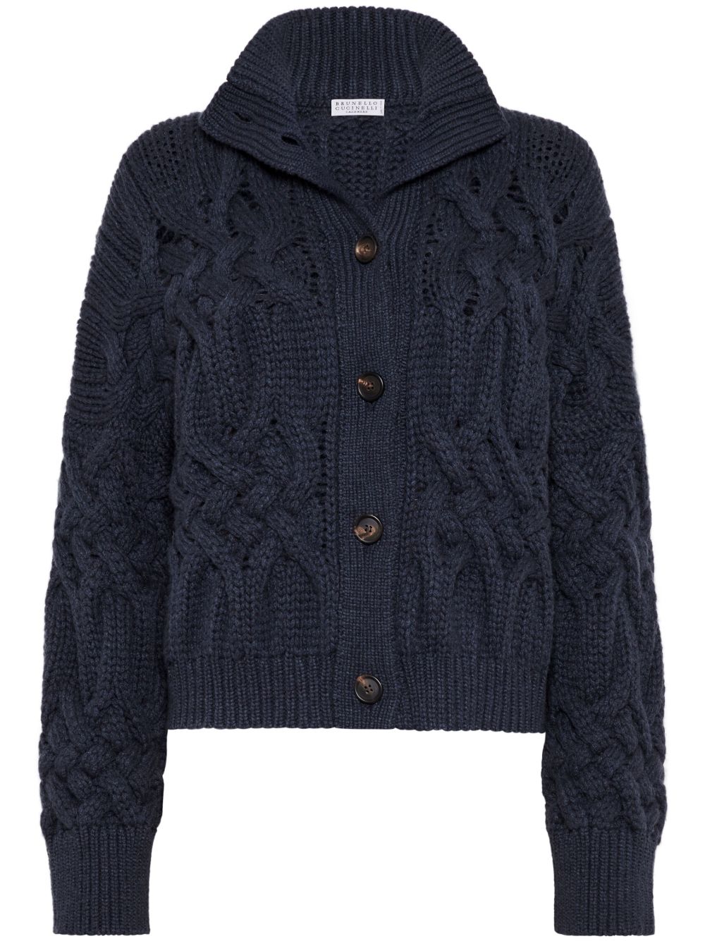 Brunello Cucinelli 羊绒开衫 - 蓝色