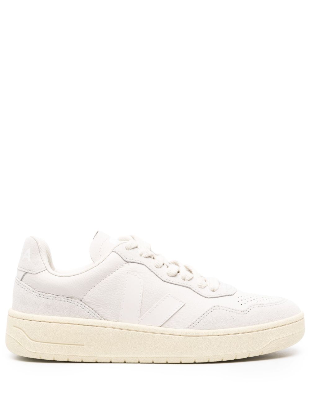 VEJA V-90 皮质运动鞋 - 灰色