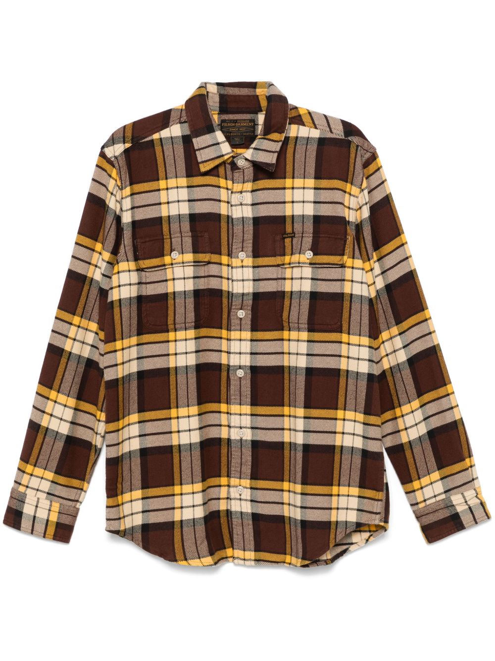 Filson 法兰绒工装衬衫 - 褐色