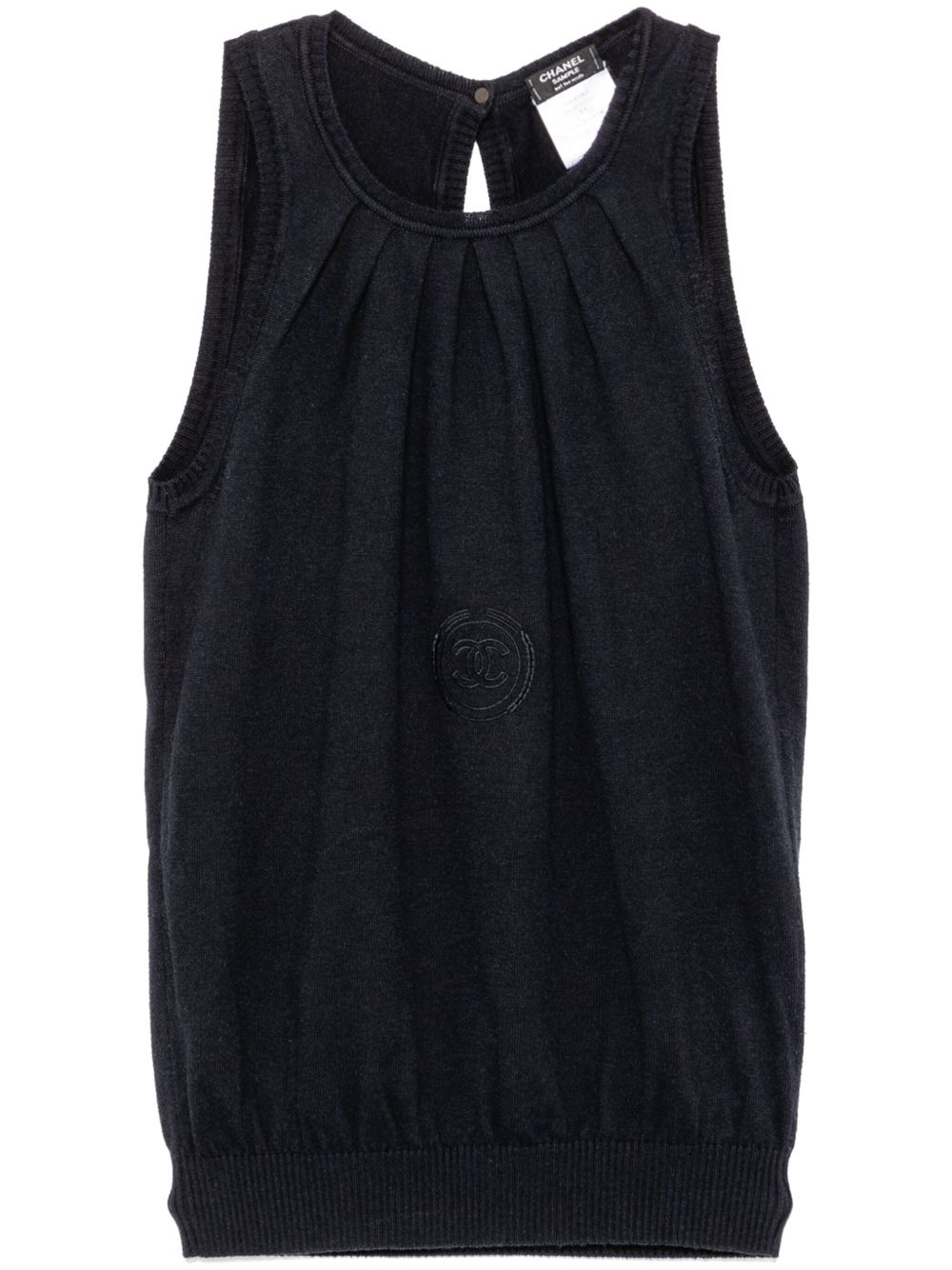 CHANEL Pre-Owned 无袖上衣（2012年典藏款） - 蓝色