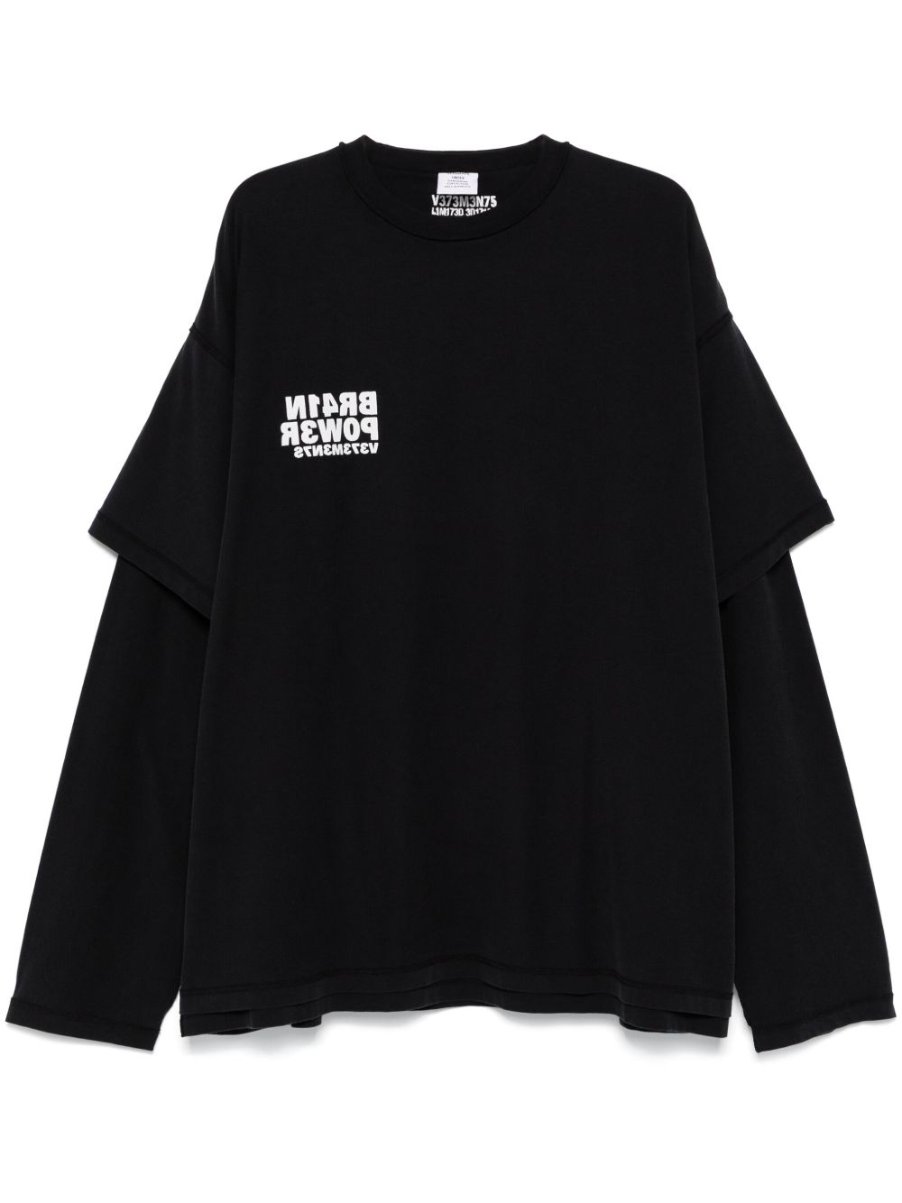 VETEMENTS Brain Power T恤 - 黑色