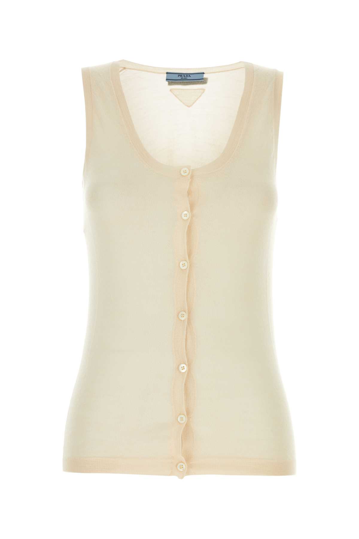 Prada Skin Pink Cashmere Blend Vest