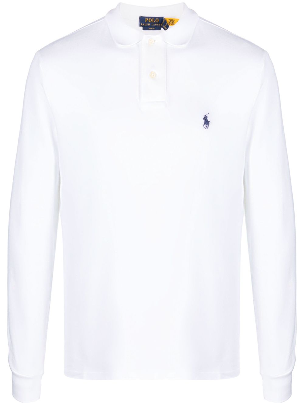 Polo Ralph Lauren Polo Pony 刺绣长袖polo衫 - 白色