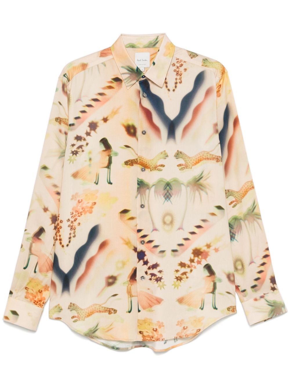 Paul Smith 图案印花衬衫 - 中性色