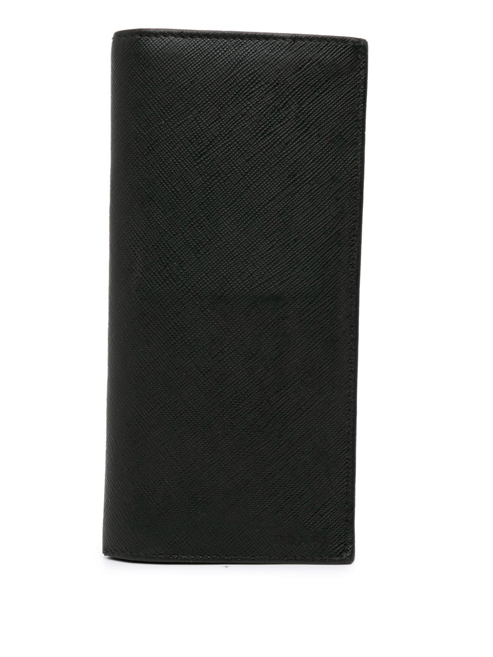Prada Pre-Owned Saffiano 长款钱包（2000–2023年典藏款） - 黑色