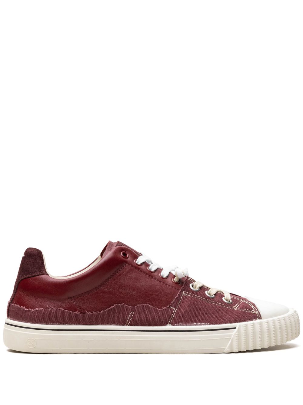 Maison Margiela Burgandy 低帮运动鞋 - 红色