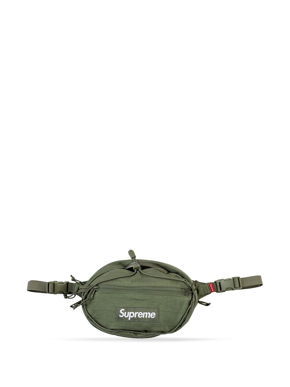 Supreme logo腰包 - 绿色