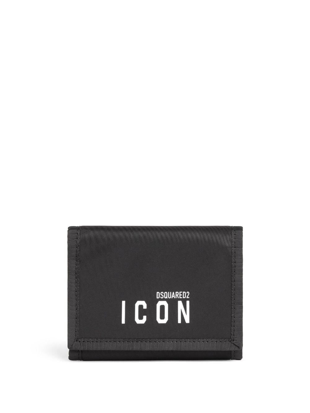 DSQUARED2 Icon logo印花折叠钱包 - 黑色