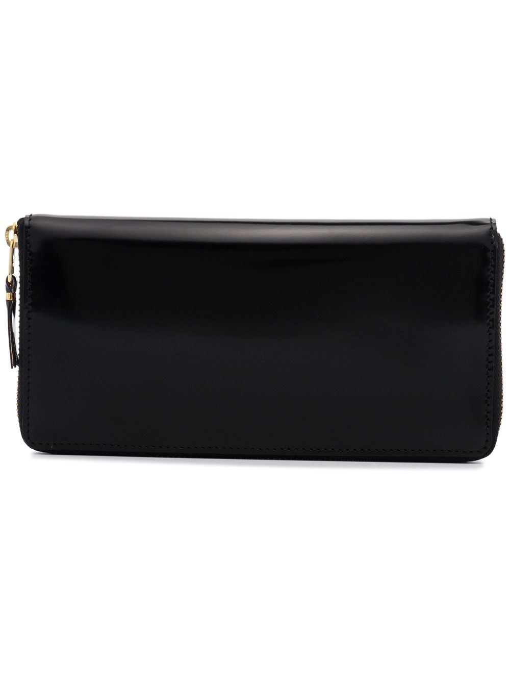 Comme Des Garçons Wallet 皮质拉链钱包 - 黑色