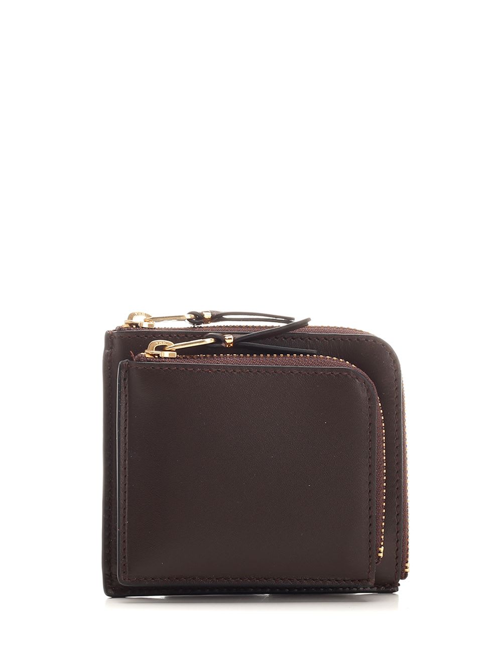 Comme des Garçons Wallet Brown Double Coin Purse