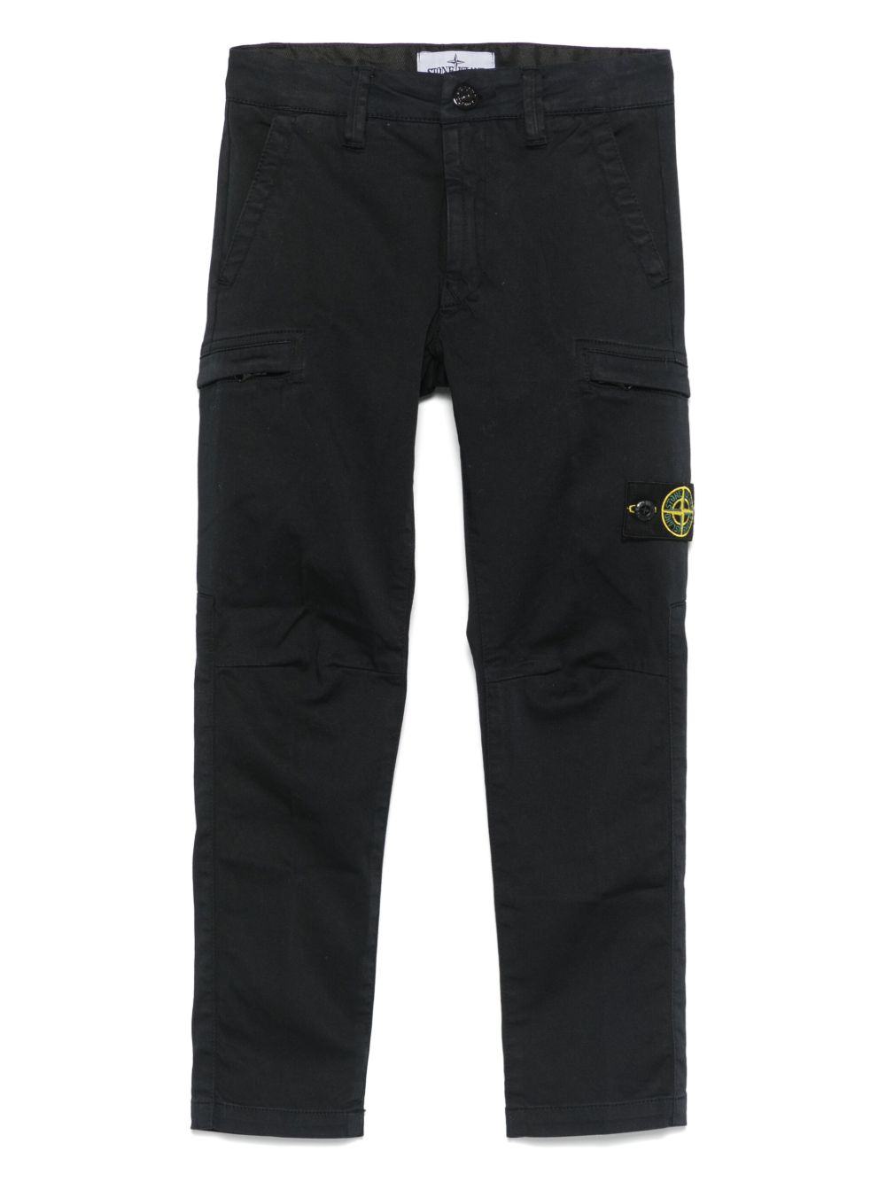 Stone Island Junior Compass 徽章工装裤 - 蓝色