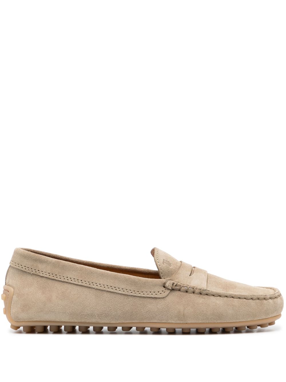 Tod's Gommino 绒面皮乐福鞋 - 褐色
