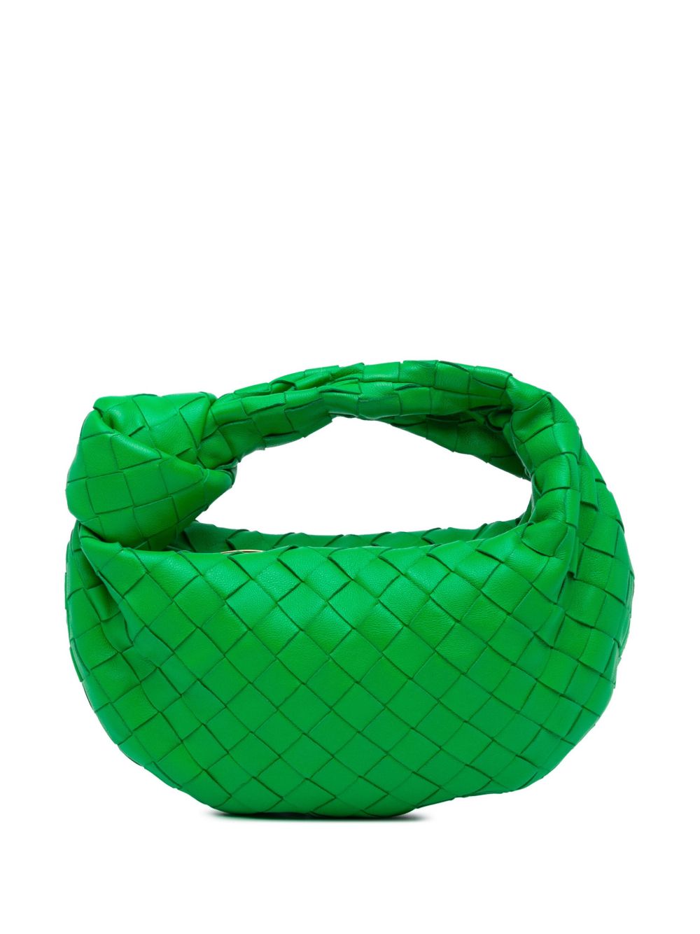 Bottega Veneta Pre-Owned Nappa Intrecciato Jodie 迷你水饺包（2012-2024年典藏款） - 绿色