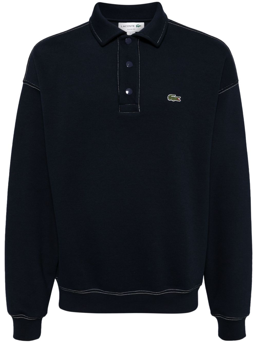 Lacoste 宽松polo衫 - 蓝色
