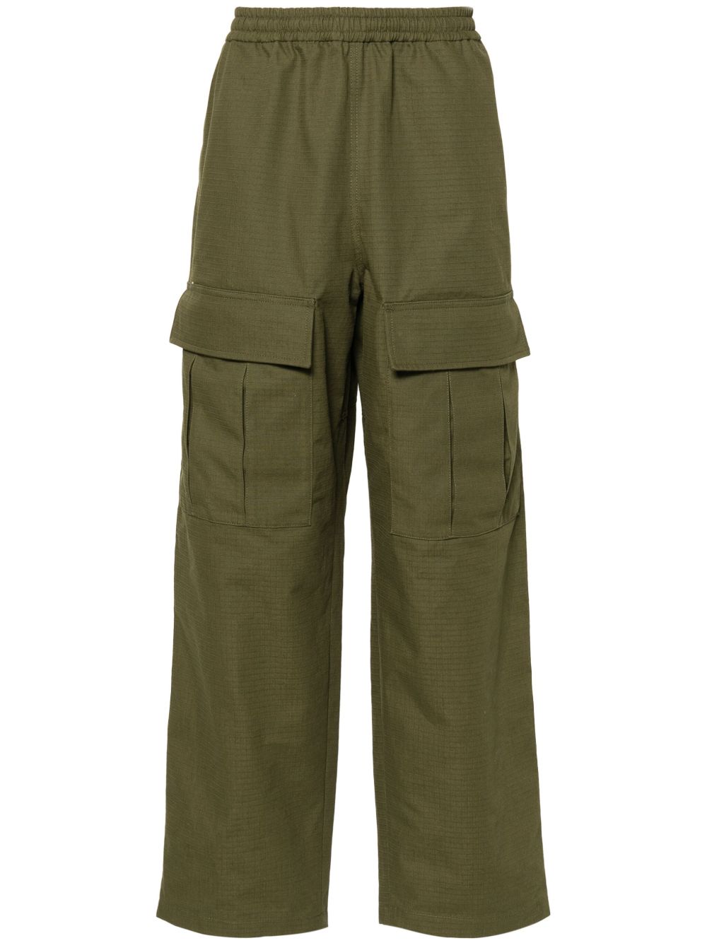 Acne Studios logo刺绣工装裤 - 绿色