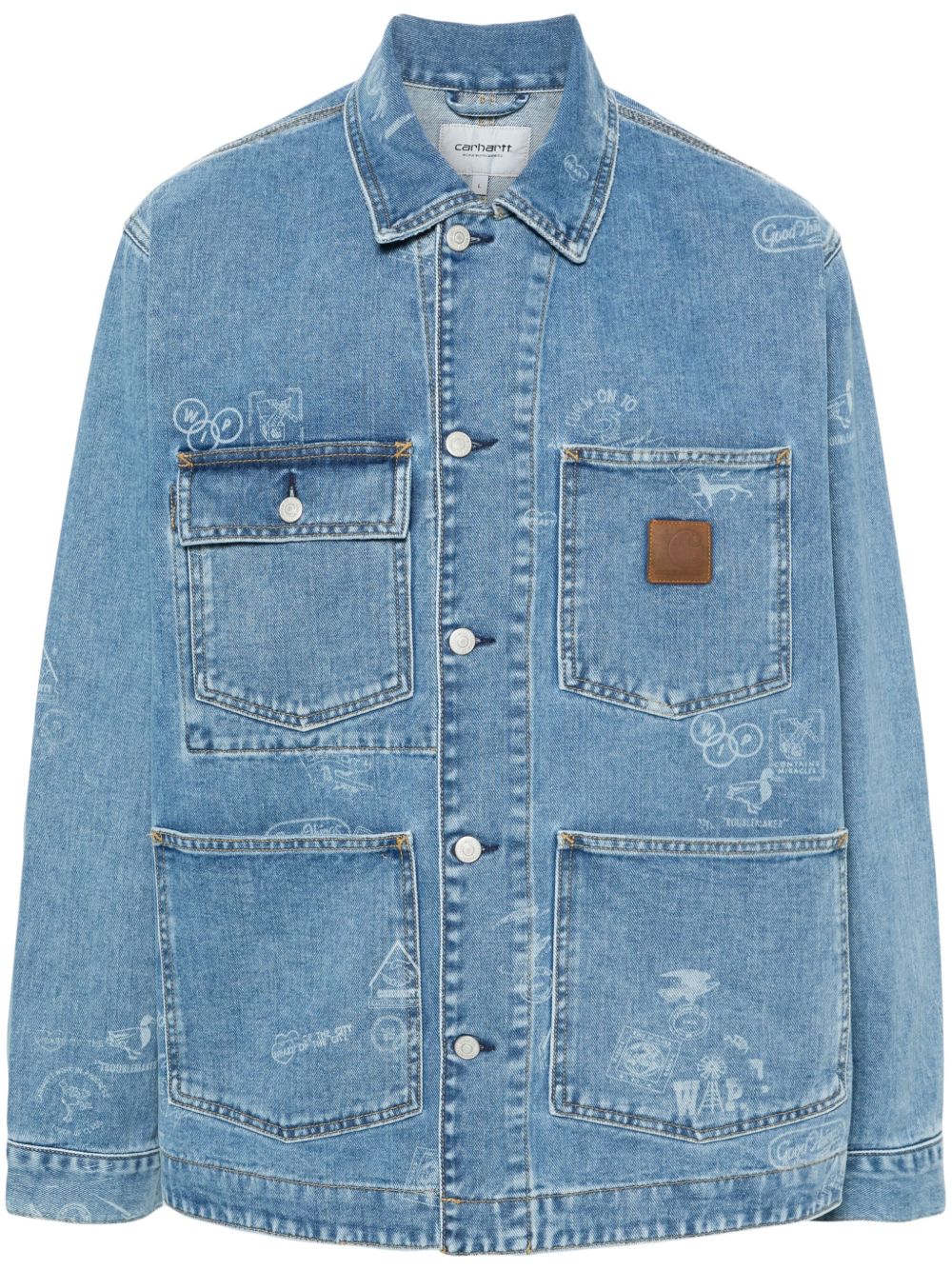 Carhartt WIP Stamp 牛仔夹克 - 蓝色