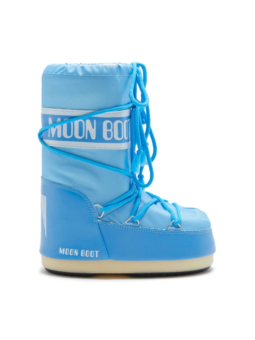 Moon Boot Kids Icon logo织带雪靴 - 蓝色