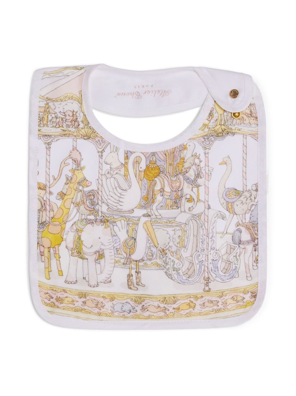 Atelier Choux Carousel 棉围兜 - 白色