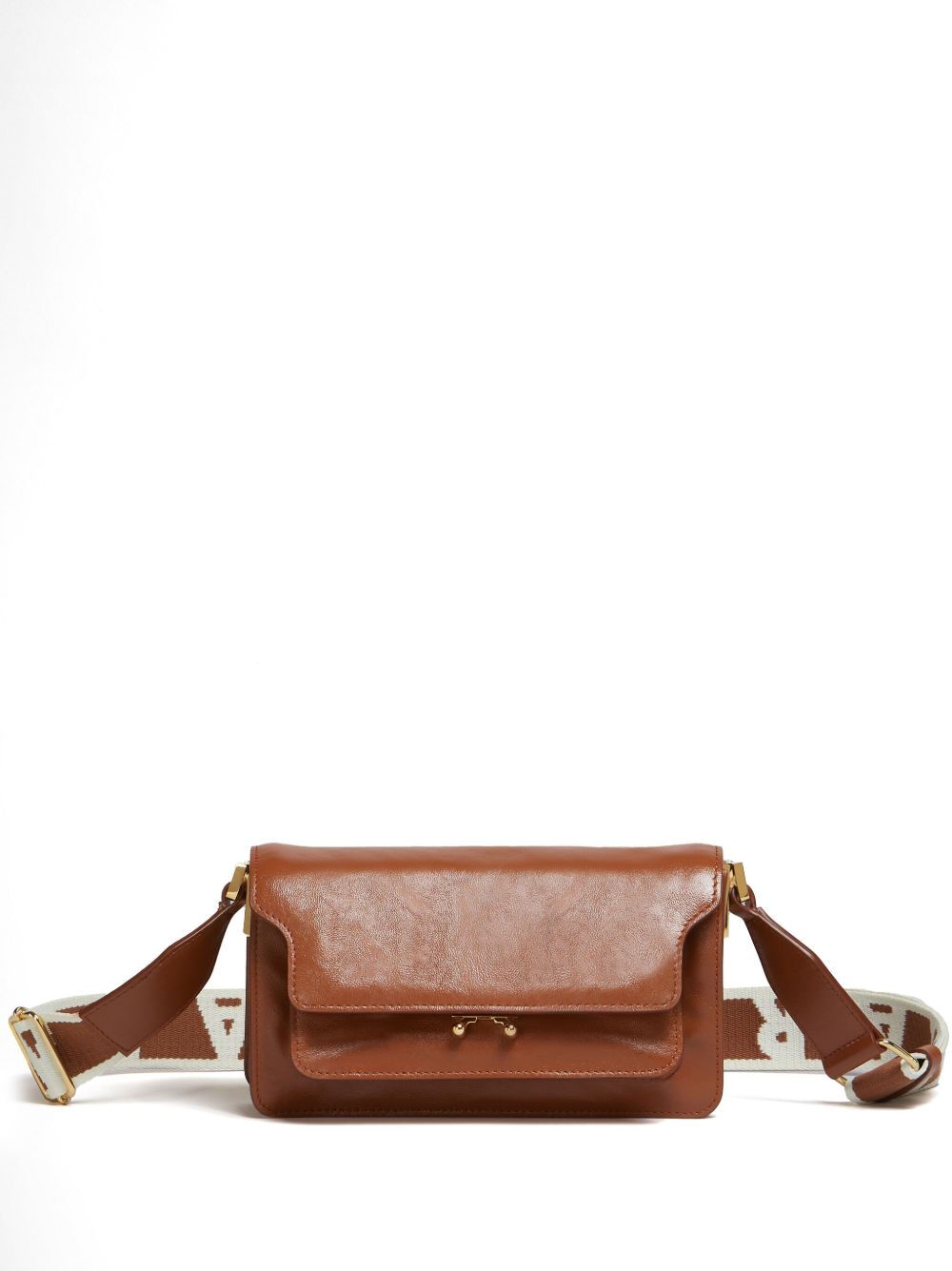 Marni Trunk Soft E/W 单肩包 - 褐色