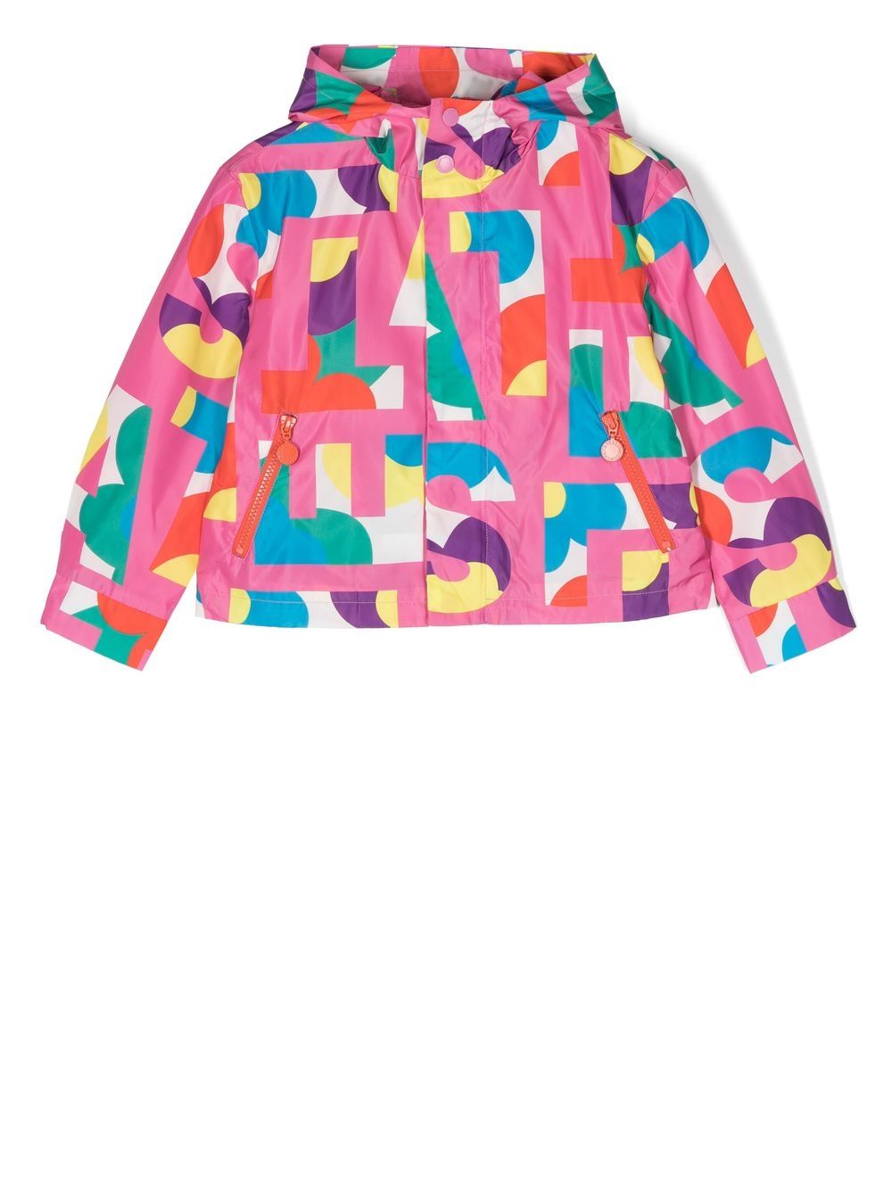 Stella McCartney Kids 大面积图案印花夹克 - 粉色