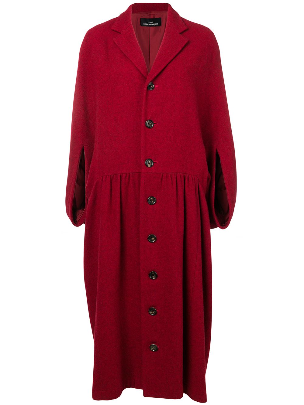 Comme Des Garçons Pre-Owned 古着斗篷式大衣 - 红色
