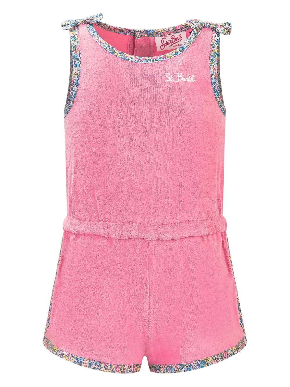 MC2 Saint Barth Kids Tutina Con logo连体短裤 - 粉色