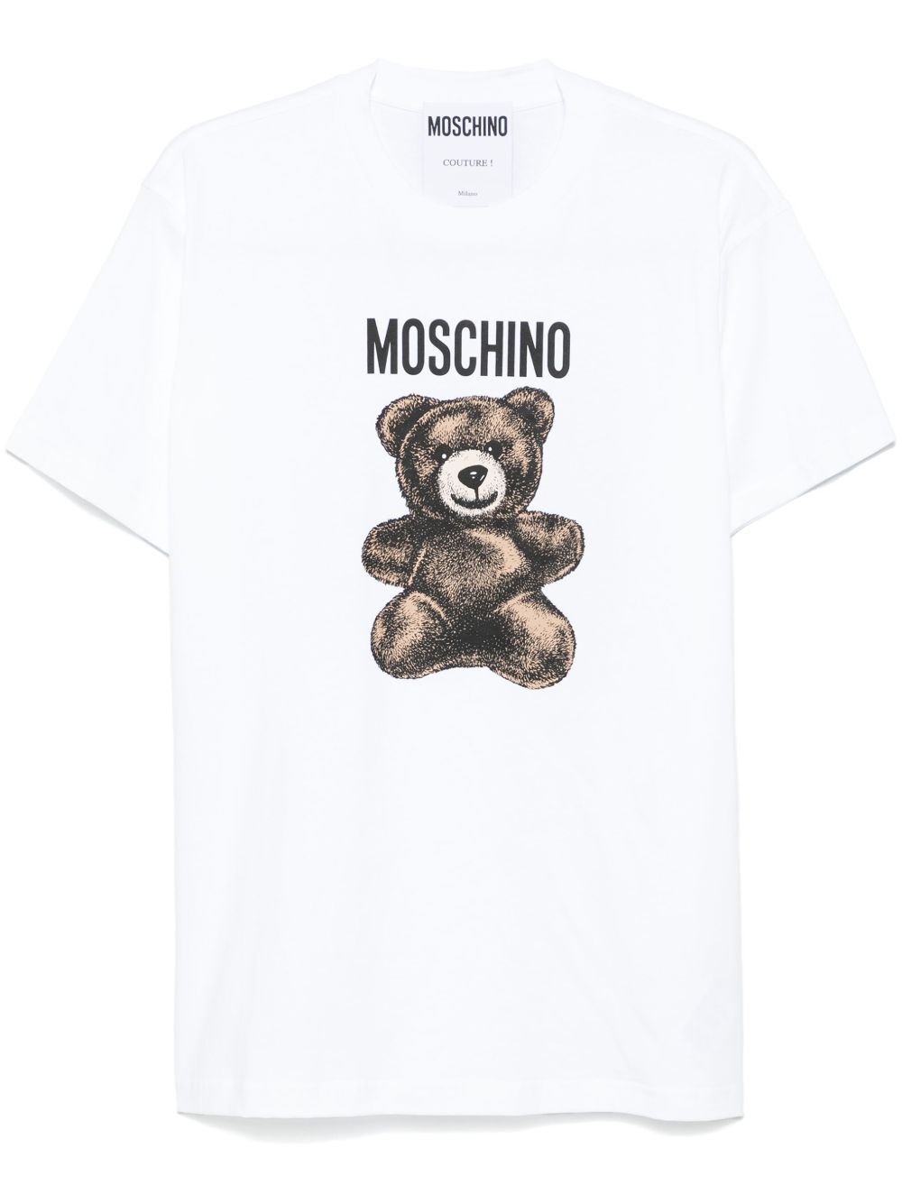 Moschino Teddy Bear 印花T恤 - 白色