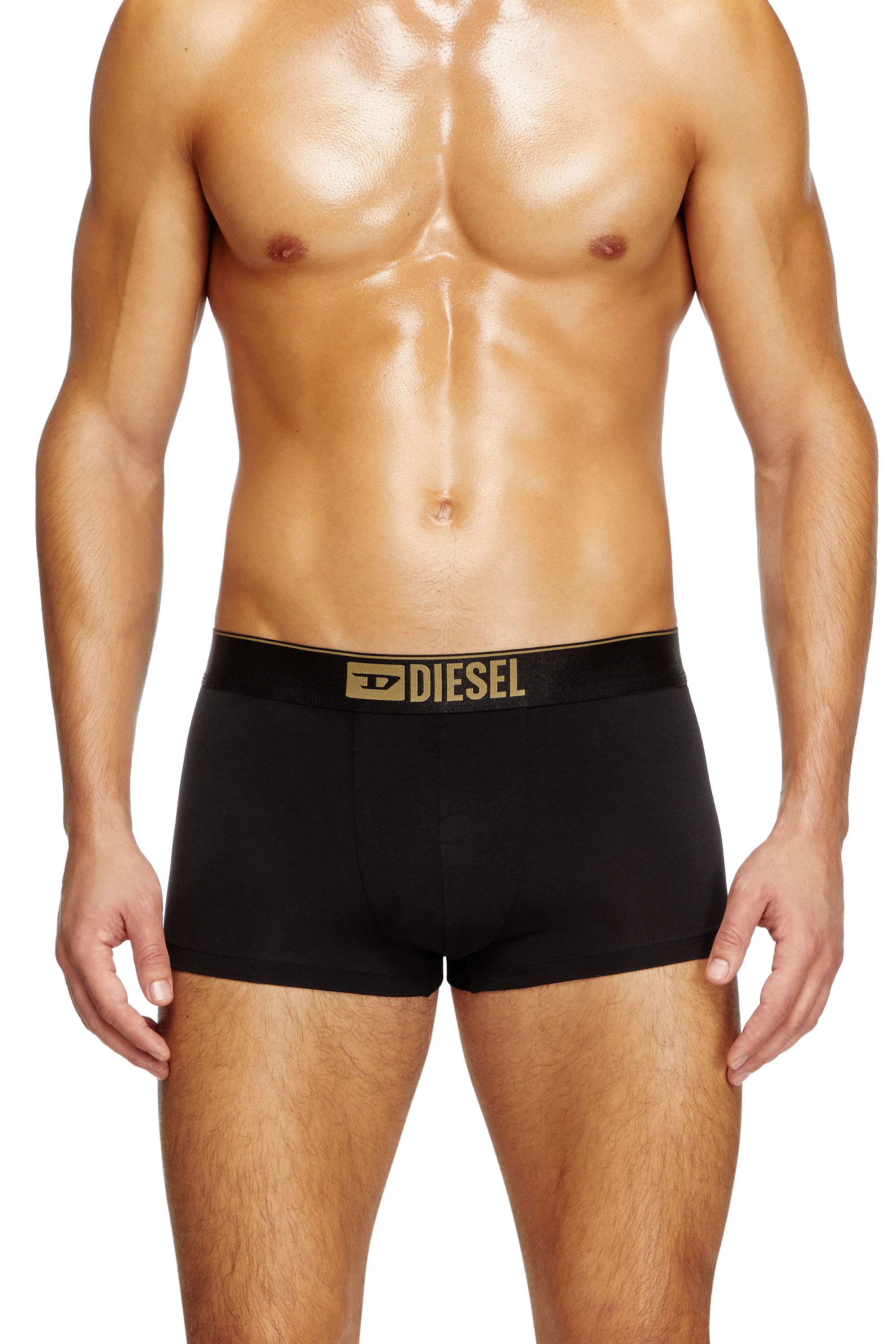 Diesel - Three-pack metallic boxer briefs - Trunks - Man - Black