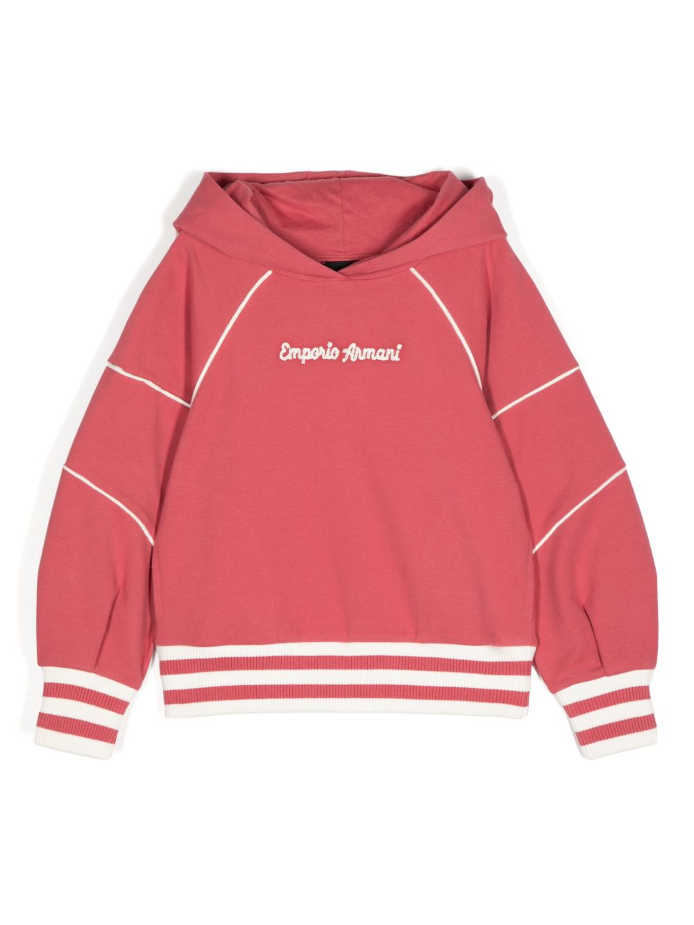 Emporio Armani Kids logo卫衣 - 粉色
