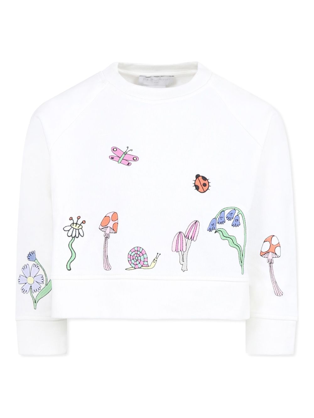 Stella McCartney Kids 插画印花卫衣 - 白色
