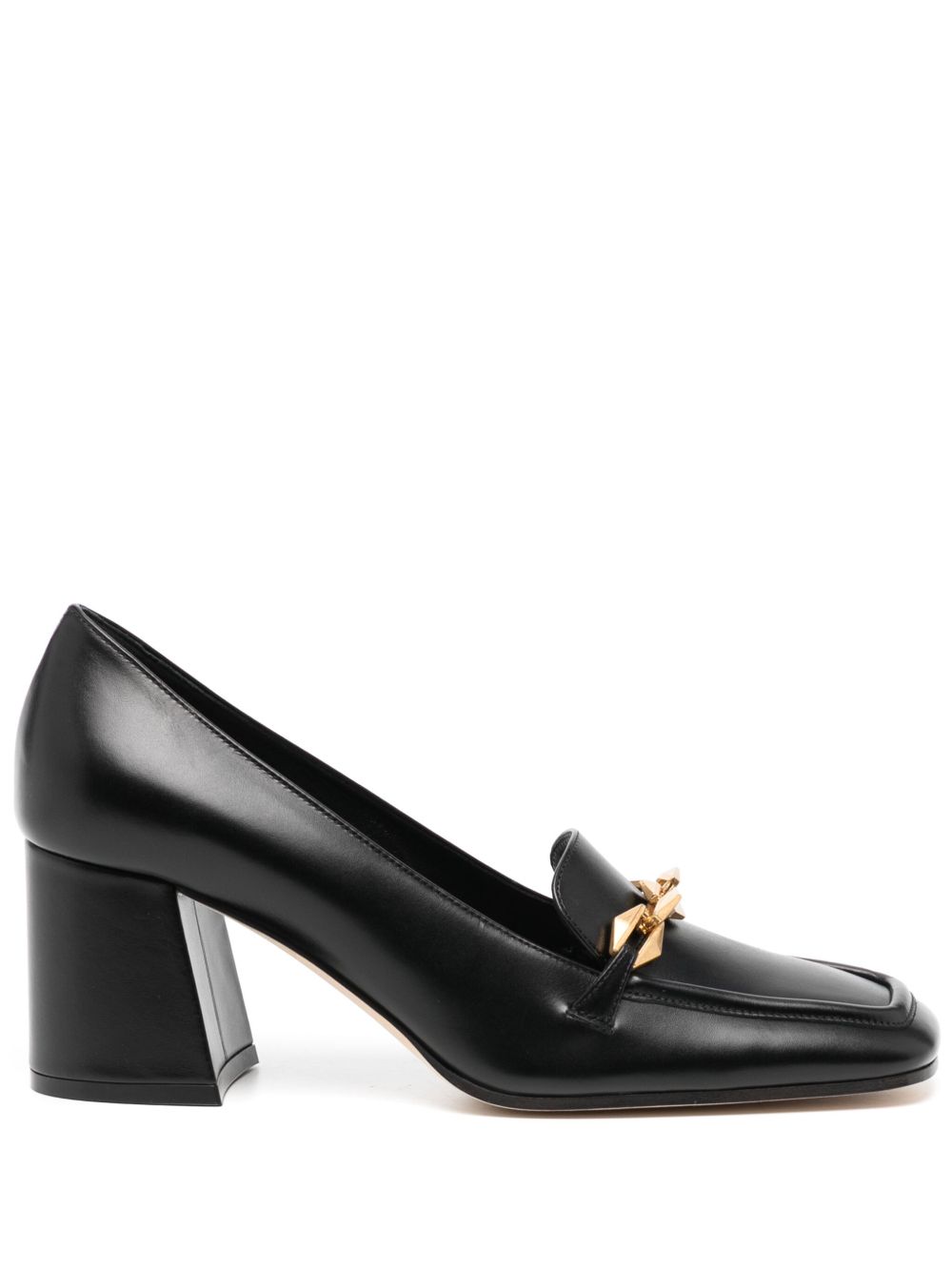 Jimmy Choo Diamond Tilda 乐福鞋（6.5厘米） - 黑色