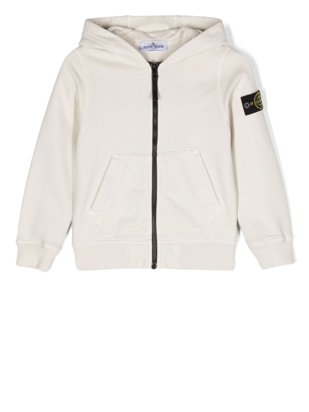 Stone Island Junior Felpa 标贴连帽衫 - 中性色