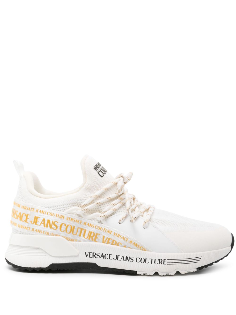 Versace Jeans Couture Dynamic logo饰带运动鞋 - 白色