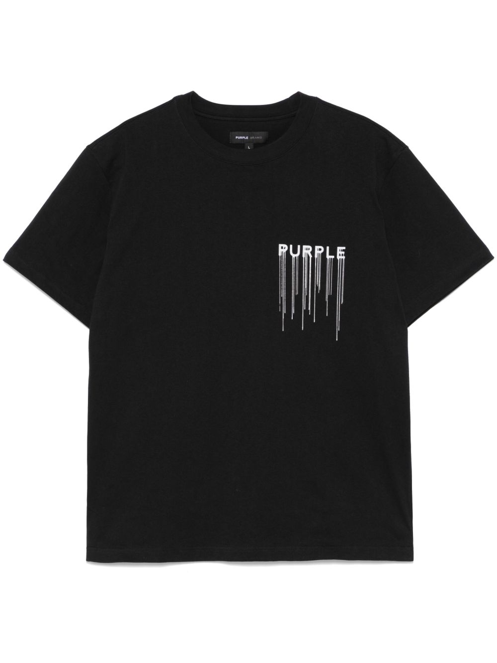 Purple Brand Wordmark Drip T恤 - 黑色