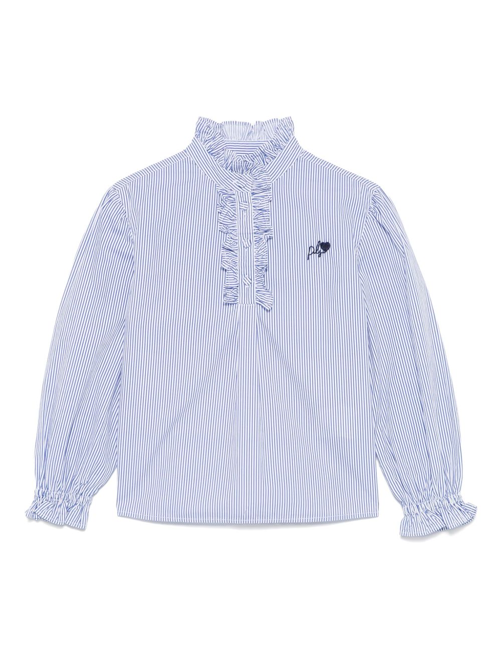Philosophy Di Lorenzo Serafini Kids 条纹罩衫 - 蓝色