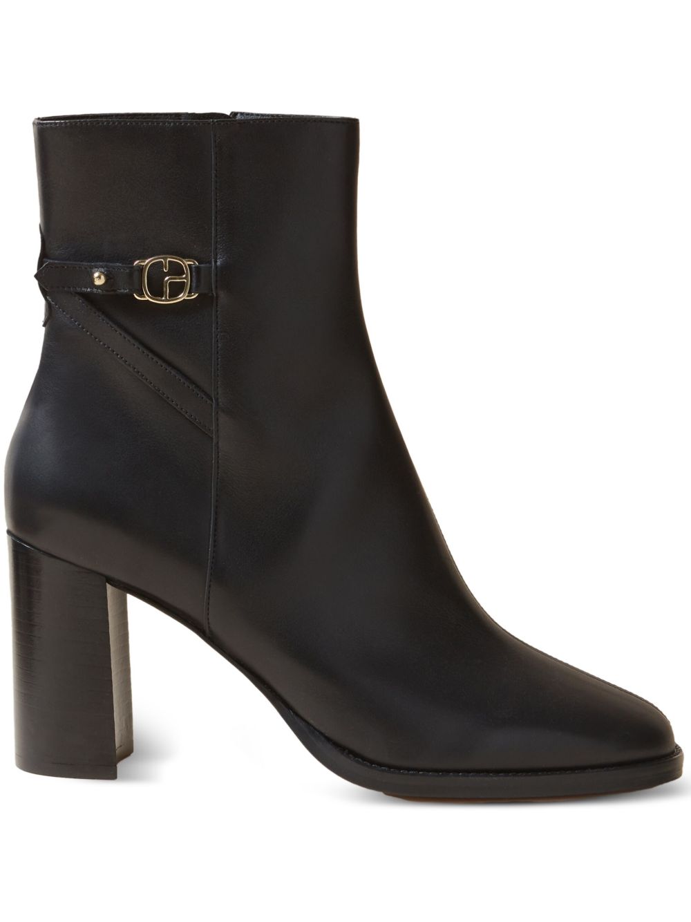Claudie Pierlot 中跟皮靴（7.5厘米） - 黑色